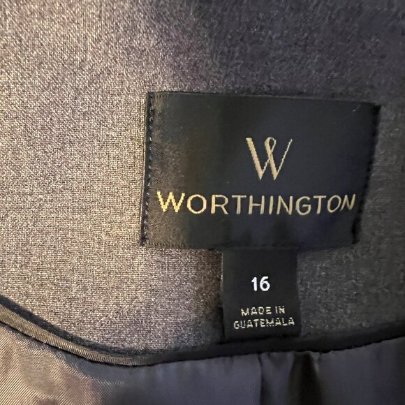 Dark Gray Worthington Blazer Size 16 - Picture 3 of 3